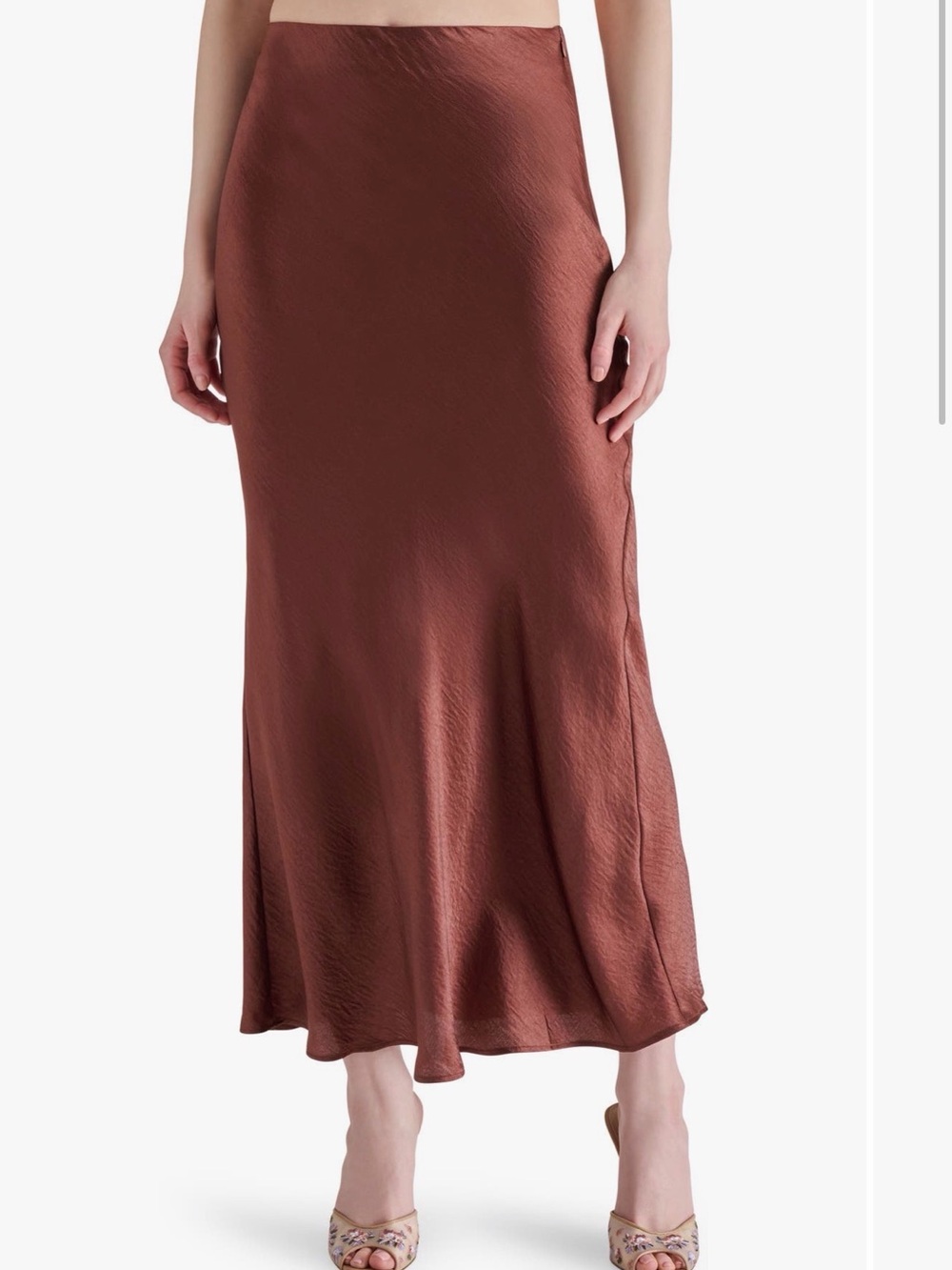 Steve Madden Black Maxi Slip Skirt - Sleek Everyday Silhouette - Picture 4 of 5